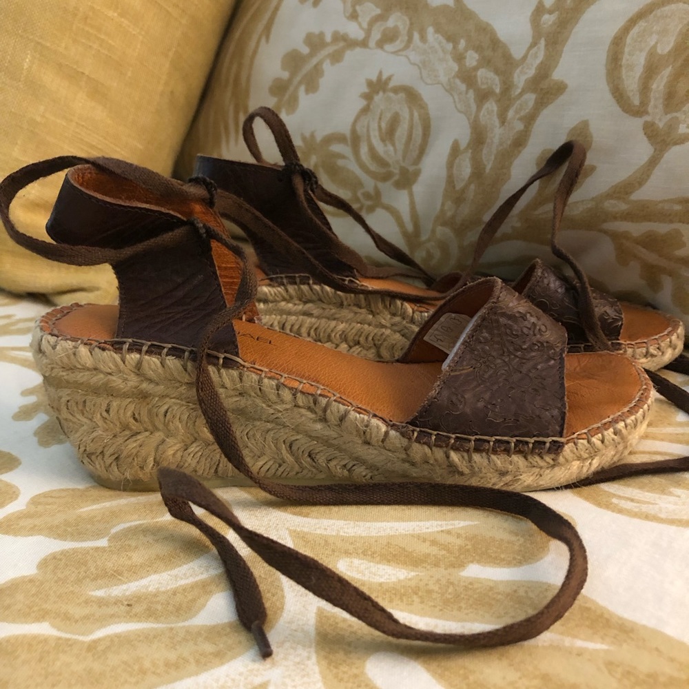 Eric Michael Ankle Strap Espadrilles - image 8